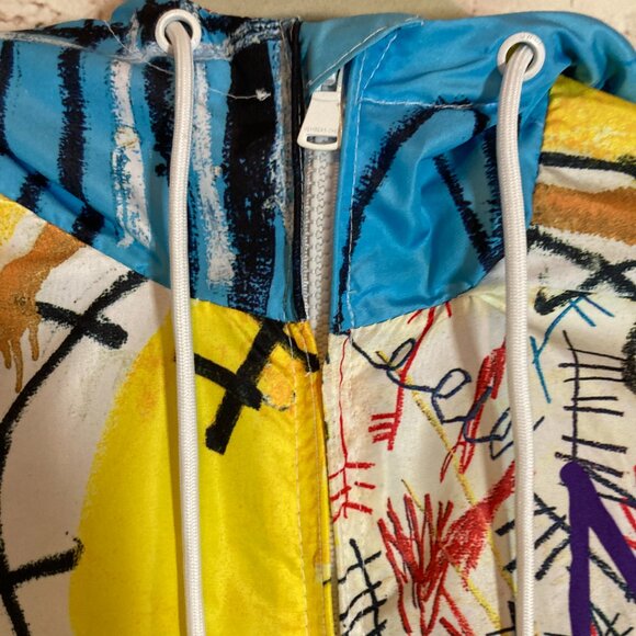 Jean Michel Basquiat X Members Only Jacket Mens Small Windbreaker Streetwear - Picture 4 of 16
